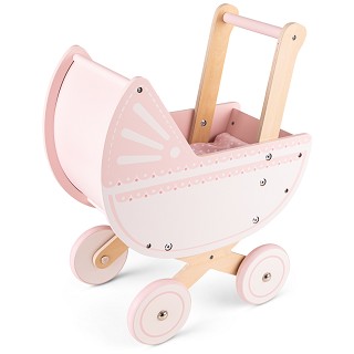 Doll pram including bedding - pink